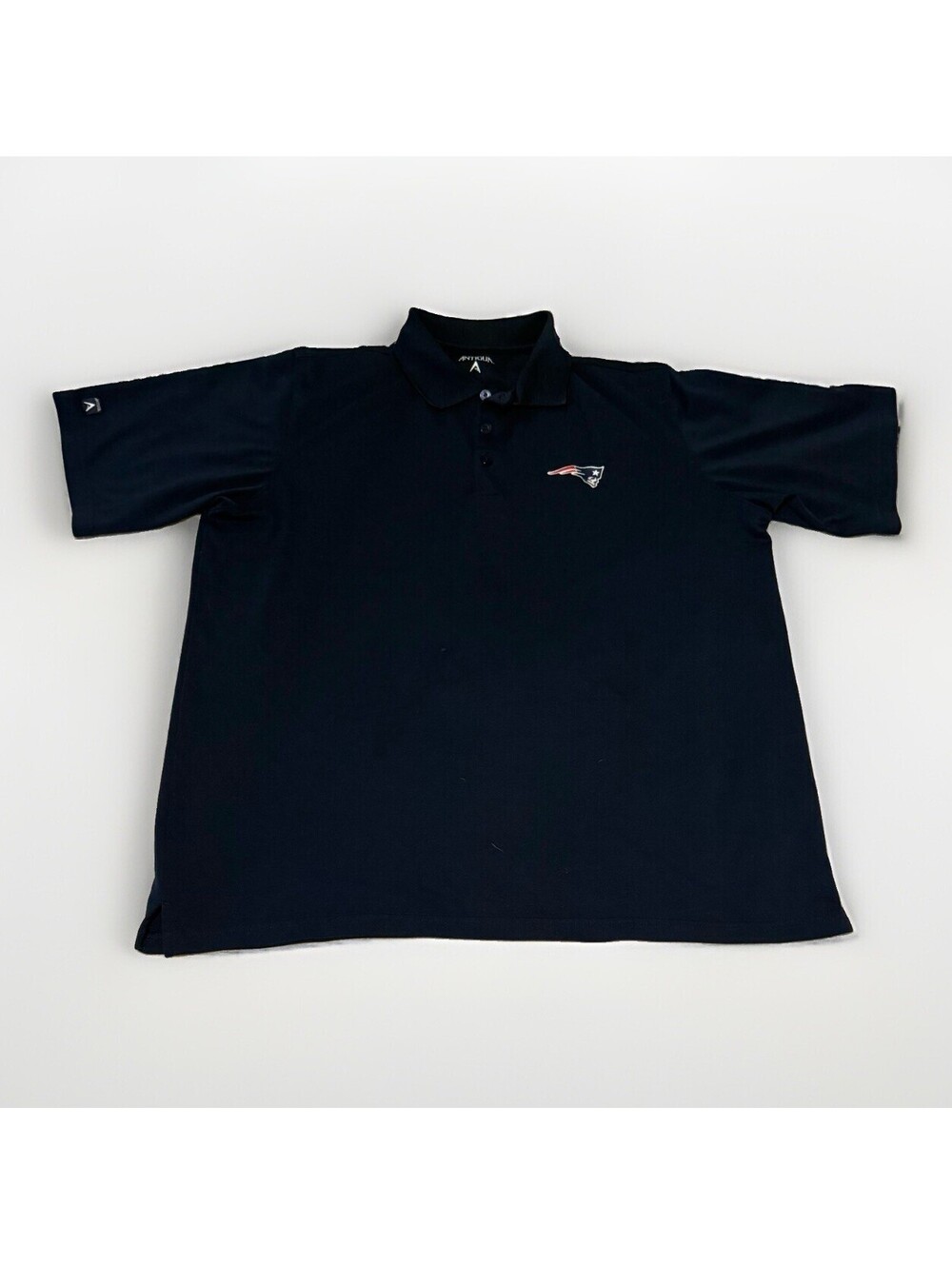 New England Patriots Shirt Polo Mens Lg NFL Football Antigua Performance